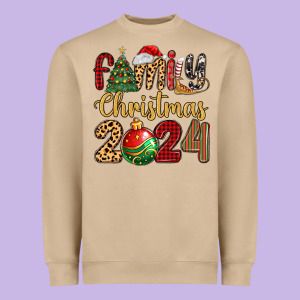 Family Christmas 2024 Heavyweight Sweatshirt Designed By Maliassmallbusiness