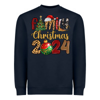 Navy family christmas 2024 Heavyweight Sweatshirt - MaliasSmallBusiness