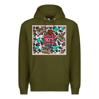 Army Green raised 90's country Premium Hoodie - TumblerDesignByShophia