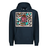Navy raised 90's country Premium Hoodie - TumblerDesignByShophia