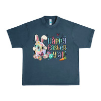 Midnight Navy happy easter y'all Urban Heavy Tee - MaliasSmallBusiness