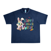 Navy happy easter y'all Urban Heavy Tee - MaliasSmallBusiness