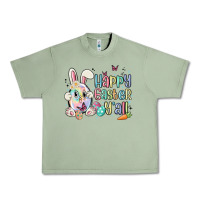 Oil Green happy easter y'all Urban Heavy Tee - MaliasSmallBusiness