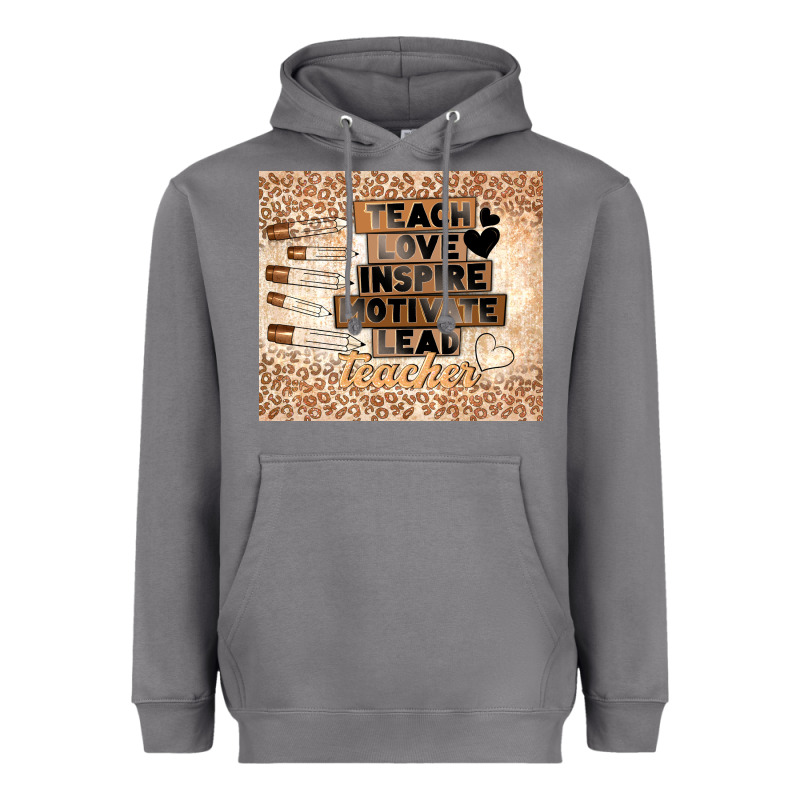 Black Teacher Heavyweight Hoodie by TumblerDesignByShophia | Teevron