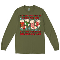 Army Green stockings were hung by chimney Long Sleeve Tee - MaliasSmallBusiness