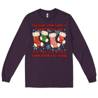 Plum stockings were hung by chimney Long Sleeve Tee - MaliasSmallBusiness