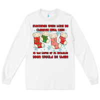 White stockings were hung by chimney Long Sleeve Tee - MaliasSmallBusiness