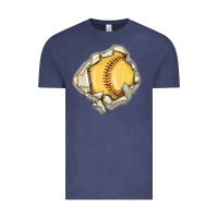 Vintage Denim softball Vintage Tee - MaliasSmallBusiness