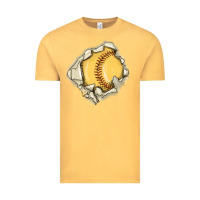 Vintage Mustard softball Vintage Tee - MaliasSmallBusiness