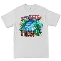 Dove Grey go with the flow Premium Tee - AdoDesignShop
