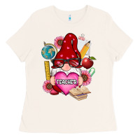 Bone valentines day teacher gnome Ladies Tee - RanaPortraitStore