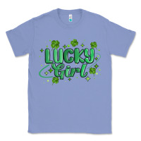 Colony Blue lucky girl Classic Tee - MaliasSmallBusiness