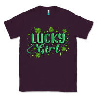 Plum lucky girl Classic Tee - MaliasSmallBusiness