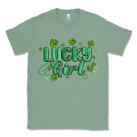 Sage lucky girl Classic Tee - MaliasSmallBusiness