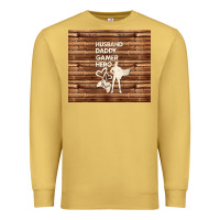 Antique Gold husband daddy gamer hero Premium Sweatshirt - TumblerDesignByShophia