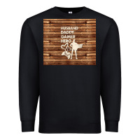 Black husband daddy gamer hero Premium Sweatshirt - TumblerDesignByShophia
