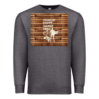 Charcoal Heather husband daddy gamer hero Premium Sweatshirt - TumblerDesignByShophia