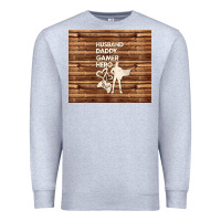 Heather Grey husband daddy gamer hero Premium Sweatshirt - TumblerDesignByShophia