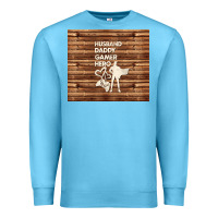 Ocean Blue husband daddy gamer hero Premium Sweatshirt - TumblerDesignByShophia