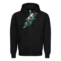 Black Horseshoe Lightning Zipper Hoodie - Bettercallsaul