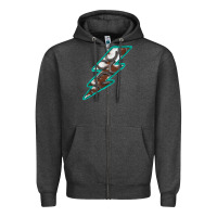 Charcoal Heather Horseshoe Lightning Zipper Hoodie - Bettercallsaul
