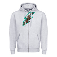 Heather Grey Horseshoe Lightning Zipper Hoodie - Bettercallsaul