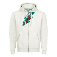 Oatmeal Heather Horseshoe Lightning Zipper Hoodie - Bettercallsaul