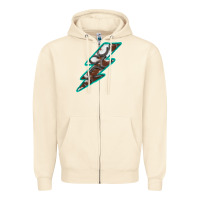 Sandshell Horseshoe Lightning Zipper Hoodie - Bettercallsaul