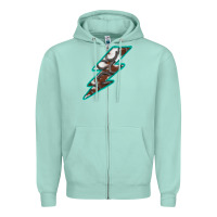 Seafoam Horseshoe Lightning Zipper Hoodie - Bettercallsaul