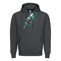 Smoke Horseshoe Lightning Zipper Hoodie - Bettercallsaul