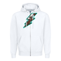 White Horseshoe Lightning Zipper Hoodie - Bettercallsaul