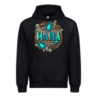 Black Mama with gemstone leopard Mother's Day Urban Hoodie - FaDigitalArtStudio