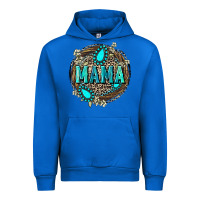 Cobalt Mama with gemstone leopard Mother's Day Urban Hoodie - FaDigitalArtStudio