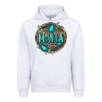 White Mama with gemstone leopard Mother's Day Urban Hoodie - FaDigitalArtStudio