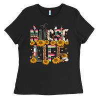 Black nurse life Ladies Tee - FaDigitalArtStudio