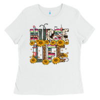 White nurse life Ladies Tee - FaDigitalArtStudio