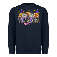 Navy you grow girl Heavyweight Sweatshirt - NancyCooperArtShop