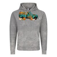 Cloud Rock pumpkin farm truck no background Vintage Hoodie - Jasminsmagicworld