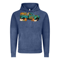 Vintage Denim pumpkin farm truck no background Vintage Hoodie - Jasminsmagicworld