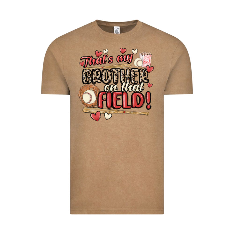 That's My Brother On That Field  Baseball Vintage Tee by MaliasSmallBusiness | Teevron