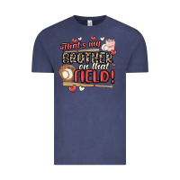 Vintage Denim that's my brother on that field  baseball Vintage Tee - MaliasSmallBusiness