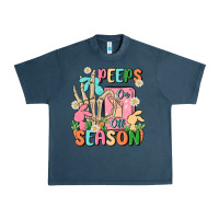 Midnight Navy peeps season mode on Urban Heavy Tee - MaliasSmallBusiness