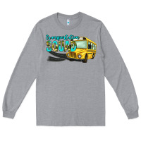 Heather Grey transportation squad Long Sleeve Tee - NancyCooperArtShop