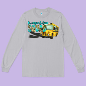 Transportation Squad Long Sleeve Tee Designed By Nancycooperartshop