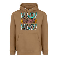 Toasted Coconut Western Howdy Baby Howdy Heavyweight Hoodie - HowdyJamesFarm