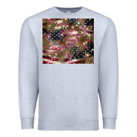 Heather Grey American flag leopard pinktumbler Premium Sweatshirt - HowdyJamesFarm