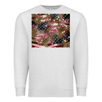 Oatmeal Heather American flag leopard pinktumbler Premium Sweatshirt - HowdyJamesFarm