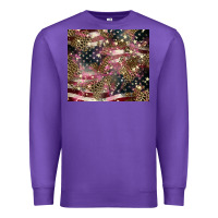 Purple American flag leopard pinktumbler Premium Sweatshirt - HowdyJamesFarm