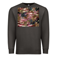 Smoke American flag leopard pinktumbler Premium Sweatshirt - HowdyJamesFarm
