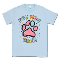 Dusty Blue dog mom vibes Classic Tee - MaliasSmallBusiness